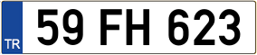 Trailer License Plate